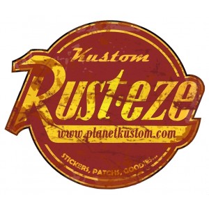 Sticker planet kustom rust-eze used stickers patchs goodies rats