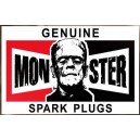 Sticker frankenstein monster genuine spark plugs used monster 1