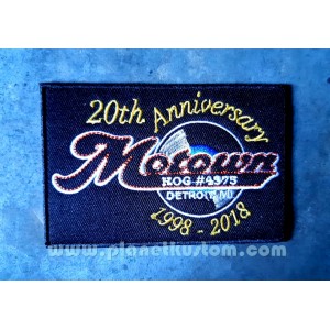 Patch ecusson motown 20th anniversary 1998 2018 detroit music label