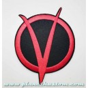 Patch ecusson thermocollant V logo vendetta révolution masque