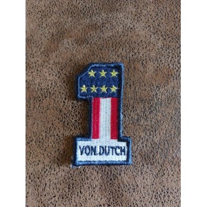 Patch ecusson von Dutch One 1 USA flag drapeau old stock