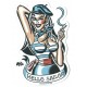 Sticker Pin Up oldschool hello sailor old pinup 23